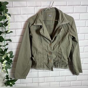 NAFNAF big girls Olive Green Jacket/size L